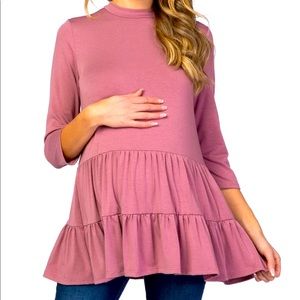 NEW WITH TAGS Pink Blush maternity shirt